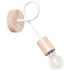 Sollux Lighting Ember lampada da parete 1x15 W bianco SL.1473