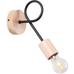 Sollux Lighting Ember lampada da parete 1x15 W nero SL.1476