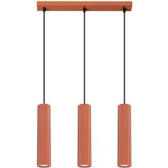 Sollux Lighting Karbon lampada sospesa 3x10 W rosso SL.1632