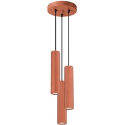 Sollux Lighting Karbon lampada sospesa 3x10 W rosso SL.1633