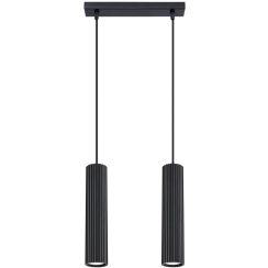 Sollux Lighting Karbon lampada sospesa 2x10 W nero SL.1574