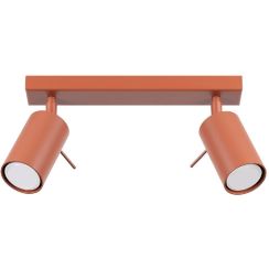 Sollux Lighting Ring lampada da soffitto 2x10 W rosso SL.1507