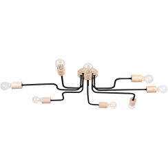 Sollux Lighting Timbo lampada da soffitto x15 W nero-legno SL.1671