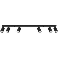 Sollux Lighting Karbon lampada da soffitto 6x10 W nero SL.1585