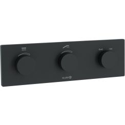 Kludi Pushtronic rubinetto per vasca e doccia da incasso con termostato nero 3830039-00