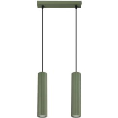 Sollux Lighting Karbon lampada sospesa 2x10 W verde SL.1612