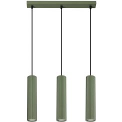 Sollux Lighting Karbon lampada sospesa 3x10 W verde SL.1613