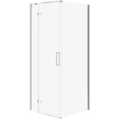 Cersanit City box doccia 80x80 cm quadrato cromo lucida/vetro trasparente S584-104