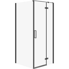 Cersanit City box doccia 90x90 cm quadrato nero opaca/vetro trasparente S584-103