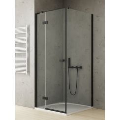 New Trendy Reflexa Black box doccia 100x90 cm rettangolare nero opaca/vetro trasparente EXK-4930