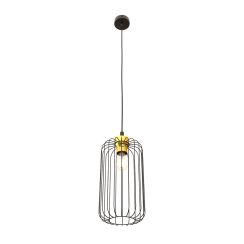 Emibig Vander lampada sospesa 1x15 W nero-oro 13641
