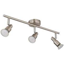 Globo Lighting Kinley lampada da parete 3x3 W nichel 57385-3