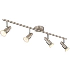Globo Lighting Kinley lampada da parete 4x3 W nichel 57385-4