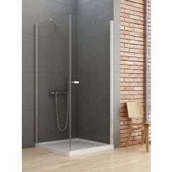 New Trendy New Soleo box doccia 100x100 cm quadrato cromo lucida/vetro trasparente D-0142A/D-0089B