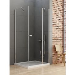New Trendy New Soleo box doccia 110x100 cm rettangolare cromo lucida/vetro trasparente K-0402