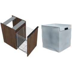 Set armadietto Elita Look RE080402027060, cesto Elita RE199488000010
