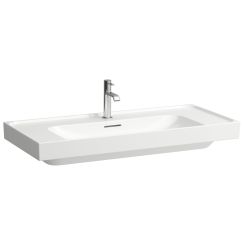 Laufen Meda lavabo 100x46 cm rettangolare a parete-da mobile bianco lucida H8101194001091