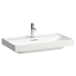 Laufen Meda lavabo 80x46 cm rettangolare a parete-da mobile bianco lucida H8101174001091