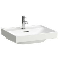 Laufen Meda lavabo 55x46 cm rettangolare a parete-da mobile bianco lucida H8101124001091