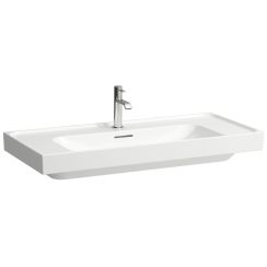 Laufen Meda lavabo 100x46 cm rettangolare a parete-da mobile bianco lucida H8101190001041