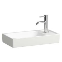 Laufen Meda lavabo 46x23.5 cm rettangolare a parete-da mobile bianco lucida H8151130001141