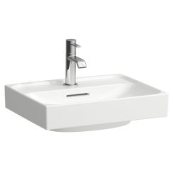 Laufen Meda lavabo 45x35 cm rettangolare a parete bianco opaca H8161117571091