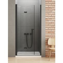 New Trendy New Soleo Black porta doccia 70 cm pieghevole nero opaca/vetro trasparente D-0219A