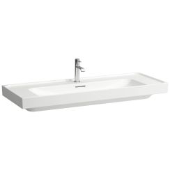 Laufen Meda lavabo 120x46 cm rettangolare a parete-da mobile bianco opaca H8141117571091