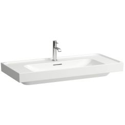 Laufen Meda lavabo 100x46 cm rettangolare a parete bianco opaca H8161197571091