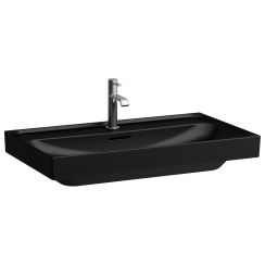 Laufen Meda lavabo 80x46 cm rettangolare a parete nero opaca H8161177161091