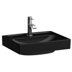 Laufen Meda lavabo 45x35 cm rettangolare a parete nero opaca H8161117161091