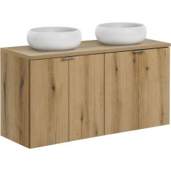 Set armadietto Comad Nova Oak NOVA OAK A 82-60-2D, lavabo Comad Wiki UN-WIKI-SW, NOVA OAK A 89-120