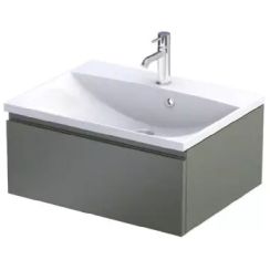 Oristo Brylant armadietto 59.6x45.5x25 cm sottolavabo sospeso verde OR36-SD1S-60-17