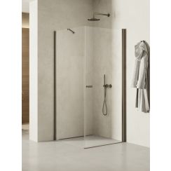 New Trendy New Soleo Gunmetal Brushed box doccia 100x70 cm rettangolare grafite spazzolata/vetro trasparente K-2128