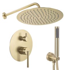 Rea Argon set da bagno da incasso con soffione oro REA-P7810