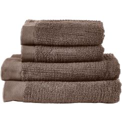 Zone Denmark Classic completo di asciugamani 140x70 cm cotone marrone 28640