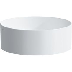 Laufen Living lavabo 38x38 cm rotonda da appoggio bianco lucida H8114354001121