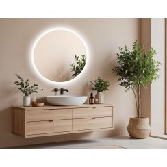 Venti Koło Led specchio 70x70 cm rotonda con illuminazione 5907459662757