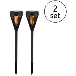 Globo Lighting Solar lampada da terra da giardino 1x0.1 W nero 36705-2