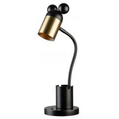 GTV Mouse lampada da scrivania 1x25 W nero-oro LB-MOUS-11-DEC