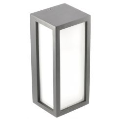 GTV Vasti lampada da parete per esterni 1x12 W grafite OS-VASE27G-30