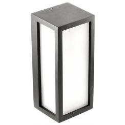 GTV Vasti lampada da parete per esterni 1x12 W nero OS-VASE27B-10