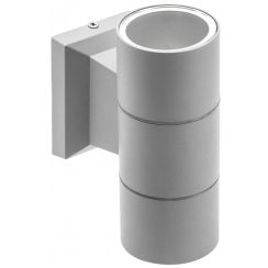 GTV Baleo Mini lampada da parete per esterni 2x10 W grigio LD-BA2GU10-0M