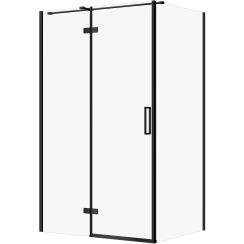 Cersanit City box doccia 120x90 cm rettangolare nero opaca/vetro trasparente S584-091