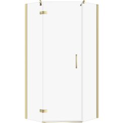 Cersanit City box doccia 80x80 cm oro lucida/vetro trasparente S584-085