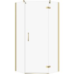 Cersanit City box doccia 80x80 cm oro lucida/vetro trasparente S584-084