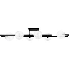 Kaja Parma lampada da soffitto 6x10 W nero-trasparente K-5762
