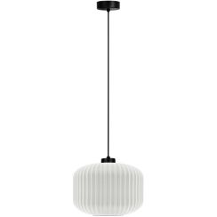 Kaja Sparta lampada sospesa 1x15 W bianco-nero K-5641