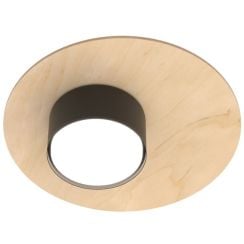 Emibig Pixo lampada da soffitto 1x12 W nero-legno 1443/1