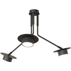 Emibig Mizu lampada da soffitto 3x12 W nero 1448/3